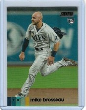 Mike Brosseau RC Black Foil Parallel 2020 Stadium Club #80