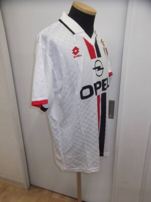 NWT GEORGE Weah 9 Large AC Milan 1996 Away Football Shirt Maglia