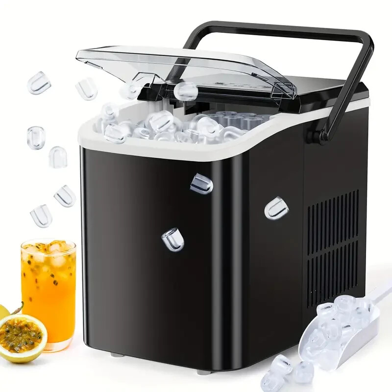 Portable Countertop Nugget Ice Maker for Bullet Ice in 2 Mins  -image