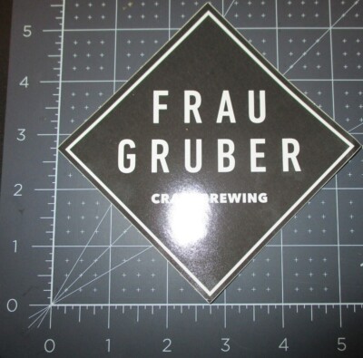 FRAUGRUBER Germany bayern lrg diamond STICKER decal craft beer brewery