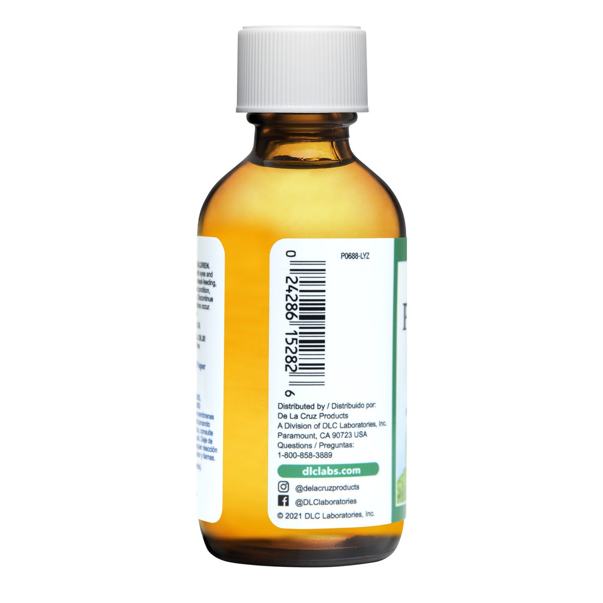 De La Cruz Pure Peppermint Essential Oil, Steam-Distilled, Bottled