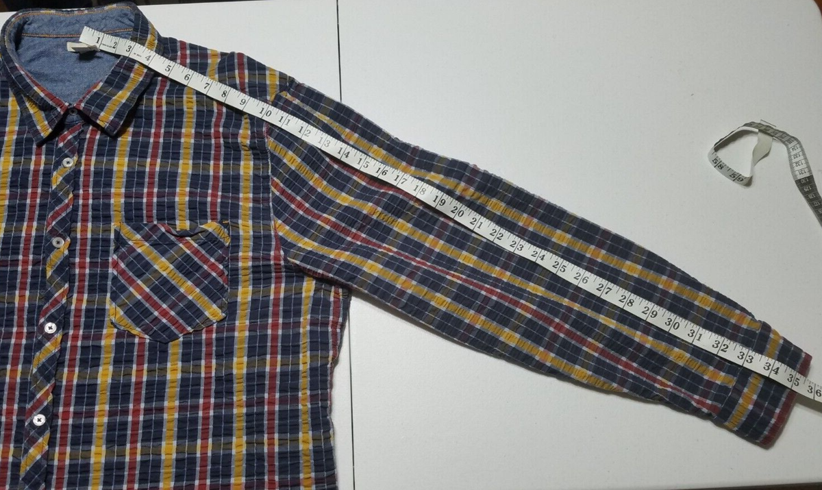 その他 Item Carbon 2 Cobalt Crinkled Cotton Long Sleeve Button Up Multicolor