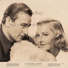 1943 Lady Takes Chance Jean Arthur John Wayne Charles Winninger Press Photo 2