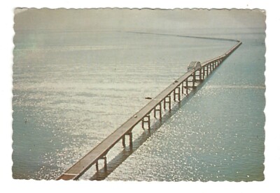 Aerial View Of North Channel Bridge Unused Vintage 4X6 Postcard AF256