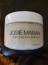 JOSIE MARAN Argan Sugar Balm Body Scrub VANILLA APRICOT Jumbo 18 oz NEW  SEALED