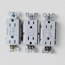 GFCI Self Test Outlet 15 AMP WHITE 2-Legrand and 1-Leviton  3 PACK