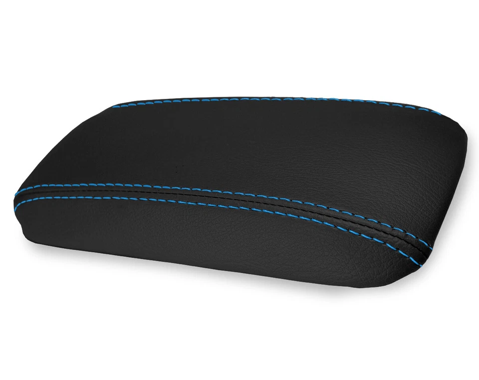 Se adapta a 92-98 Mazda MX3 PVC Cuero Consola Tapa Pull Over Cubierta Puntada Azul Foto 3 de 4