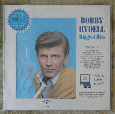 BOBBY RYDELL Biggest Hits Volume 2 Vinyl LP Cameo C1028 Autograph Signed