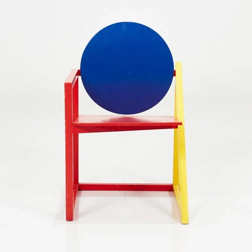 Torbon Skov for Fritz Hansen, Vio Armchair, Red, Yellow & Blue, Denmark, 1984. - Image 3 of 4