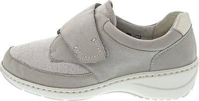 Waldläufer Kya Damen Halbschuh Klett grau