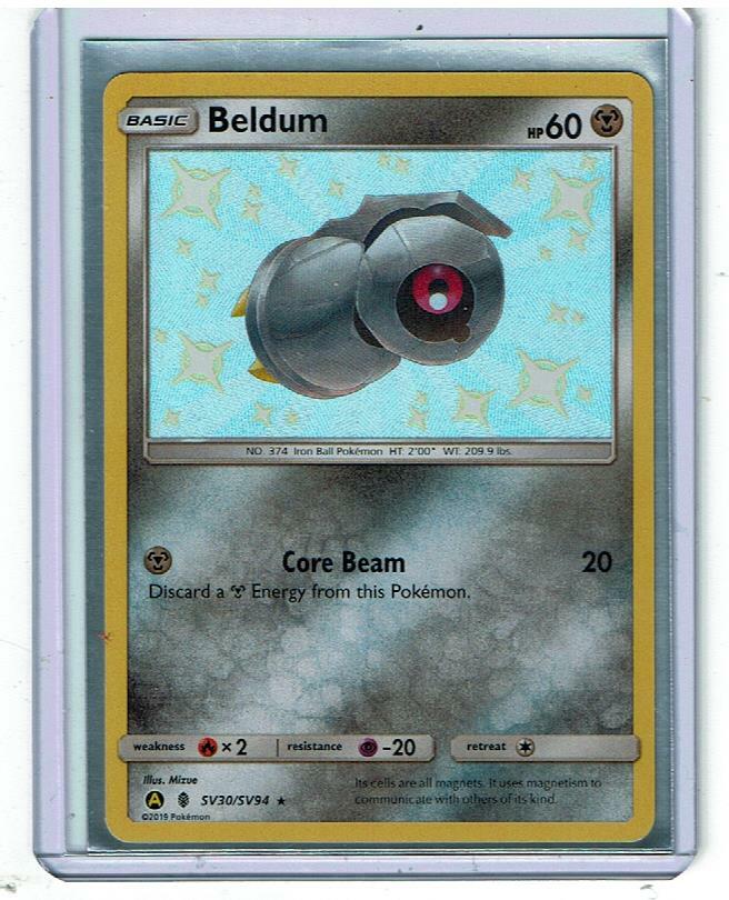 Pokemon Trading Card Game Hidden Fates Shiny Rare Beldum SV30