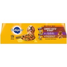 PEDIGREE CHOICE CUTS IN GRAVY Adult Canned Soft Wet Dog Food Variety Pack, Prime