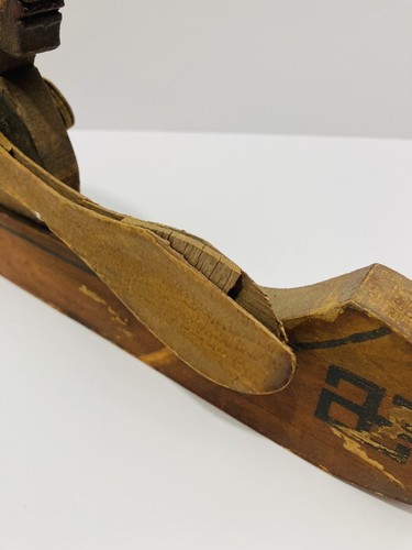 Indian Chief Whirling Log Hand Painted Wood Canoe Weathervane Folk Art ~1930’s - Picture 3 of 17