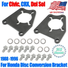 Rear Disc Brake Conversion Bracket Kit For Honda Civic, CRX, Del Sol 1988 -1996