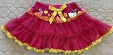 Sanrio Hello Kitty Skirt Size 24 Months Toddler Pink Tiered Tutu Tulle Cat Bow