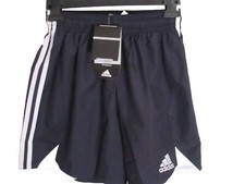 NWT Boys adidas soccer athletic Shorts Small Black Style 559168 MILA SHO T
