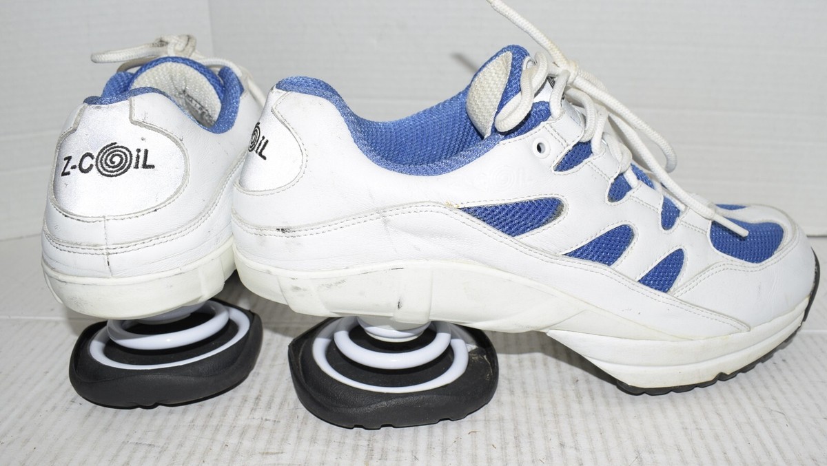 Z-Coil Shoes FREEDOM White Blue Orthopedic Shoes Athletic Sneakers