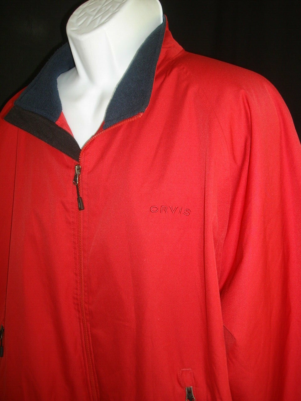 ORVIS SOLID RED CASCADE BONE-DRY FLEECE LINED JAC… - image 3