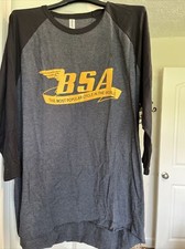 BSA Motorcycle Shirt Long Tail 3/4 Sleeves