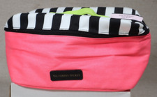Victoria's Secret Lingerie Travel Bag Limited Edition Pink With Black/Wh Striped