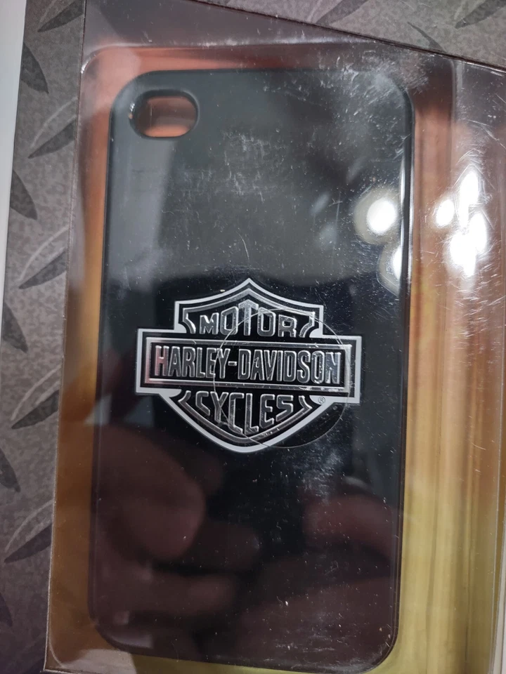 Licensed Harley Davidson Black Hard Shell Case Silver Logo for Apple iPhone 4 4S - Image 2 of 4