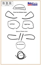 NEW BMW E10 1600 1602 2002 2002tii 11 PIECE BODY SEAL KIT 1967-1974