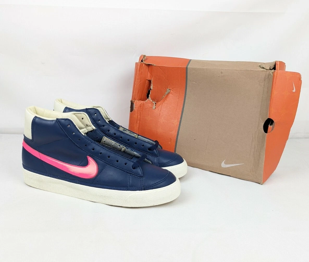 Stussy x Nike Blazer Mid Midnight Navy 2002 RARE UK 10.5 EU 45.5 US 11.5