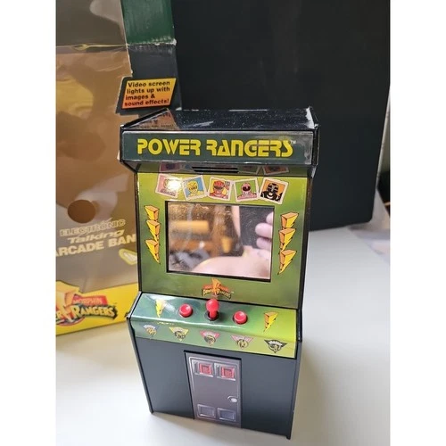 Vtg 1994 MIGHTY MORPHIN POWER RANGERS Electronic Arcade Bank Works Original Box