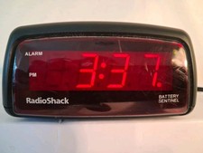 Vintage RadioShack Digital LED Alarm Clock With Battery Backup Cat No. 63-971