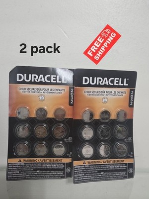 Duracell 2032 DL2032 CR2032 Lithium Battery 18 Count Lot of 2 EXP 04/ 2035