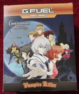 G Fuel Castlevania Vampire Killer Collector's Box Tub Shaker Cup + Sticker Pack