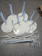 Kaiser white doll stand Holds 10-12" action figure at waist 11pc lot