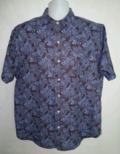 True Grit Linen Hawaiian Shirt Size Large