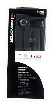 Monster ClarityHD In-Ear Headphones | High-Definition Audio | Built-In Mic