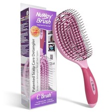NuWay 4Hair C Brush - Professional Curved Hairbrush - Vented Design Delivers ...