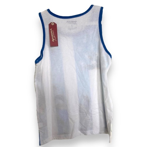 Arizona Jeans Boys Tank Top Size S 8 Beach American Flag Stripe Print NEW - Picture 3 of 6