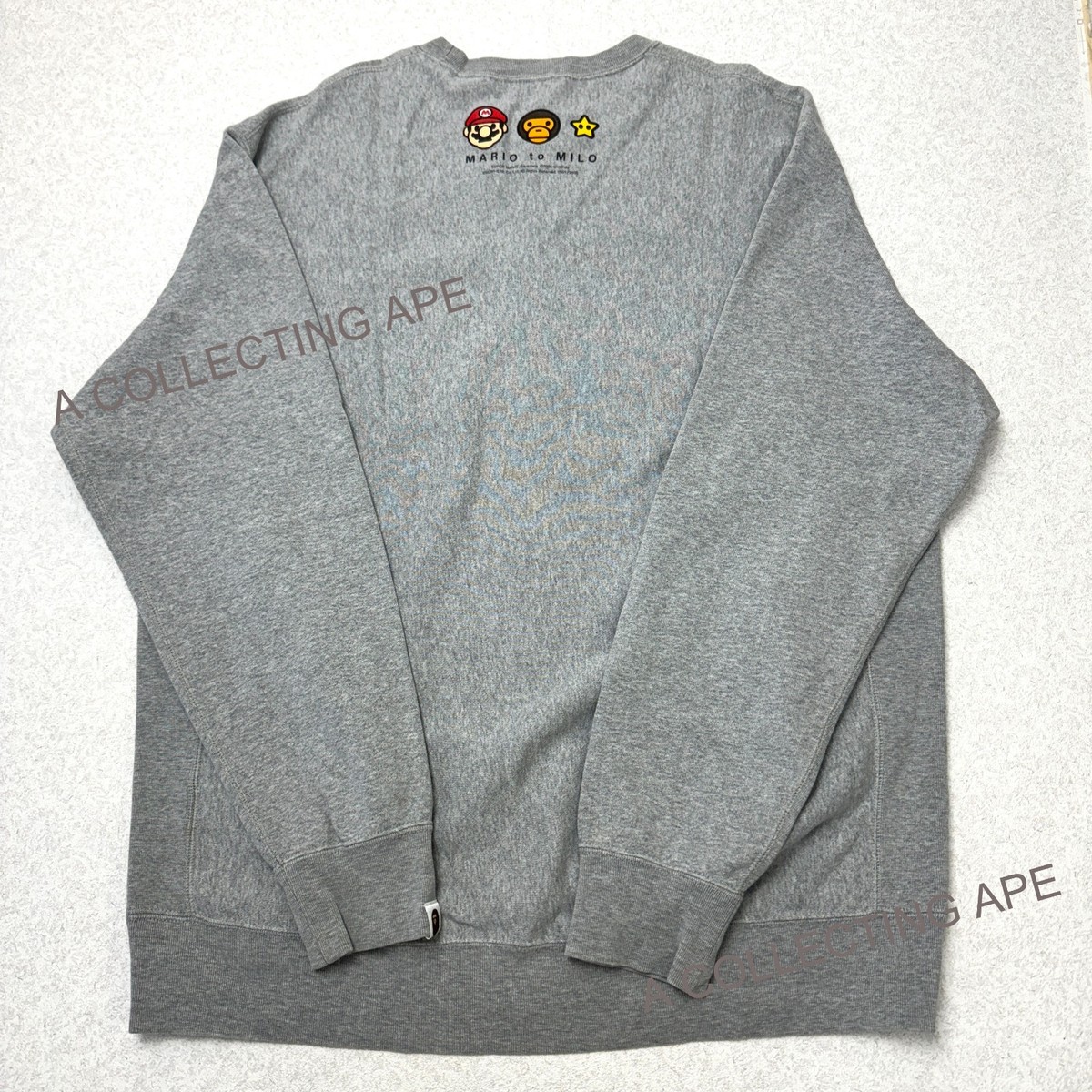 A Bathing Ape BABY MILO XLトレーナー A BATHING APE BAPE x Nintendo SUPER MARIO Baby Milo Crewneck