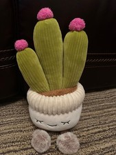 Greenhouse by Russ 12 Inch Plush Stuffed Succulent Plant Toy Flowering Cactus