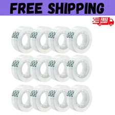 Clear Transparent Tape Rolls 3/4" x 1000" Dispenser Refill 12 Tape Rolls Scotch