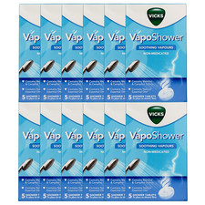 Vicks VapoShower Soothing Vapour 5 Tablets - 12 Pack