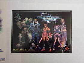 Phantasy Star Online Post Cards - Lot of 2 - Rare Dreamcast Era Promo Merch SEGA
