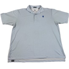 Turtleson Short Sleeve Golf Polo Shirt Geometric Print Embroidered Men s Large