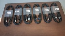 Lot of 6 Dell 5K1FN68521 DisplayPort to DisplayPort 6FT Cables NEW