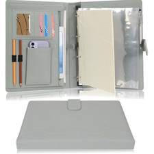 A4 Schreibmappe Ringbuch Organizer mit Tasche aus Kunstleder für Büro Schule ...