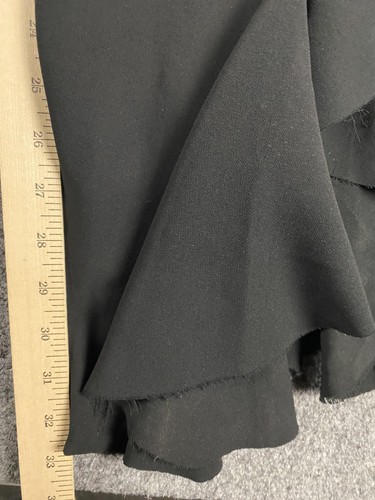 Cinq a Sept Ruffle Pants Womens Small Black Wide Leg Cascading Crepe Zip Back - Picture 4 of 9