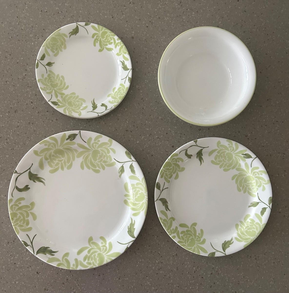 Corelle Chrysanthamum Piece, each dinner, dessert, salad