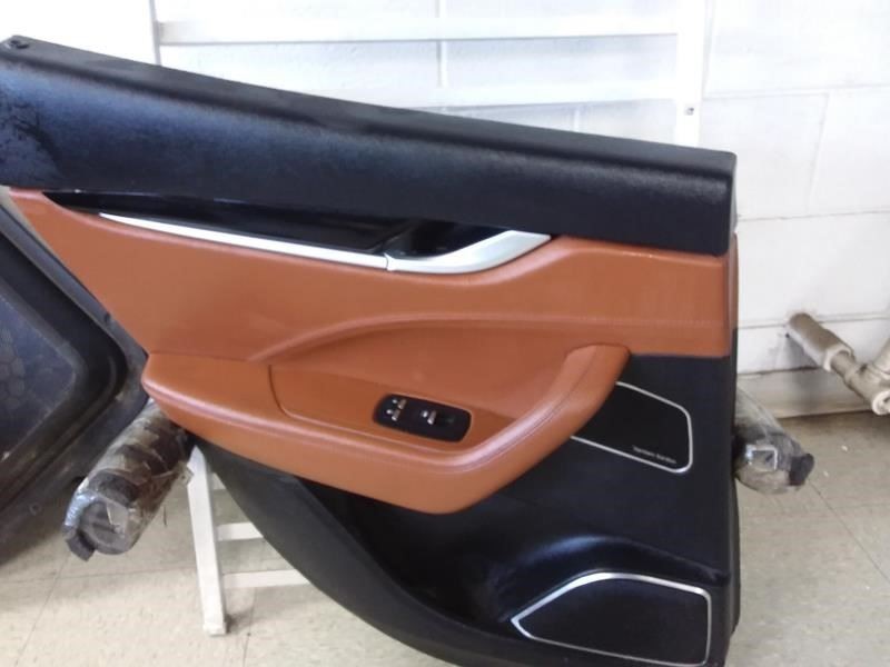 2018 MASERATI LEVANTE Driver Left Side Rear Interior Trim Panel Black/Brown 