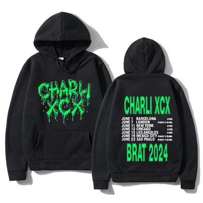 Charli XCX Tour 2024 For Fans Black S-3XL Hoodie UR526 | eBay