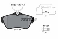 Textar Textar BremsbelÄGe Hinten Citroen Jumpy Fiat Scudo Peugeot Expert Toyota