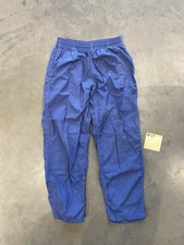 Vintage Nylon Full Side Zipper Windbreaker Blue Pants